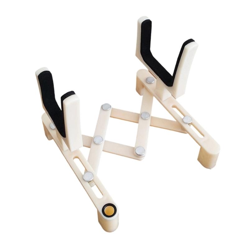 

Folding Violin Bracket Portable Adjustable Violin Stand Holder Plastic Floor Stand Stringed Instrument Accessories белый