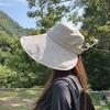 Women UV Protection Sun Caps Outdoor Large Brim Fisherman Hat Casual Hiking Travel Holiday Sun Hats Bucket Hats