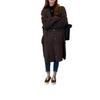 Cárdigan de Punto Oversize para Mujer Suéter Largo Holgado Cuello en V Chaqueta Cálida