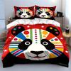 Colorful Panda Design Gift Set Multiple Sizes Kid'S And Adults' Bedroom Exquisite 3Pc Bedding Set, Gift