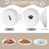 6 Pack Cat Food Bowl Ceramic Cat Bowls Anti Whisker Fatigue Cats Bowl Set 5.5 Inches Shallow Wide Kitten Plates for Food and Wa