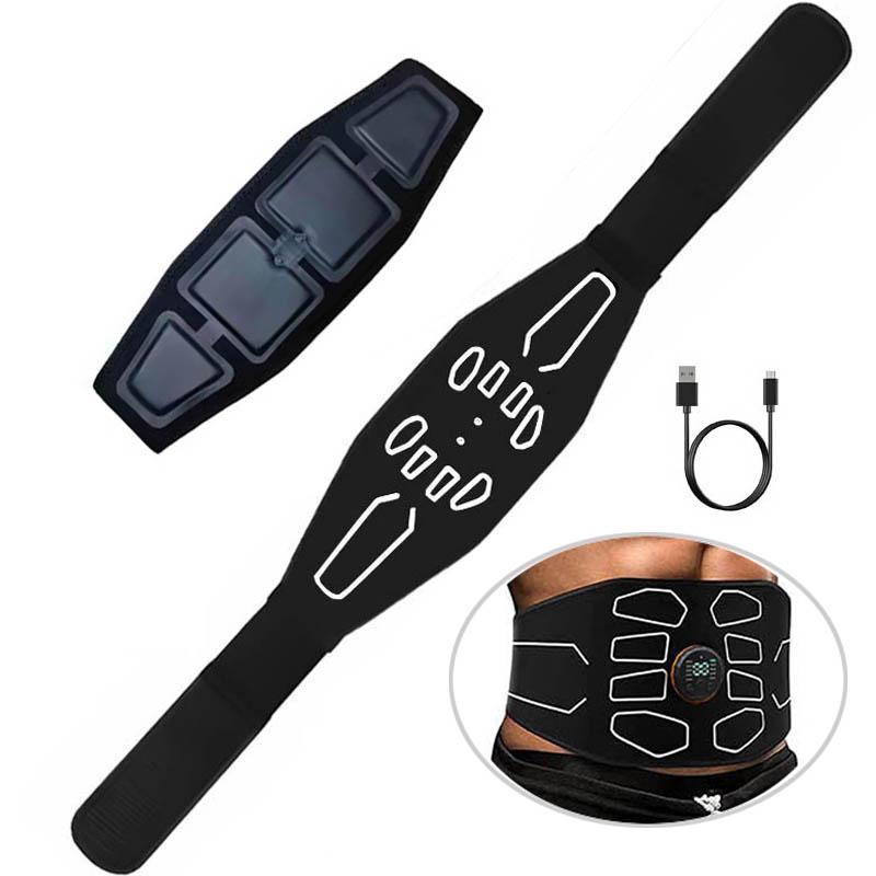 Smart Muscle Toner Abdominal Toning Belt Abs Trainer Usb Recharge Home Gym Training Fitness Equipment
