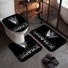 Warface (23)Flannel Toilet 3 Piece Set Soft Bathroom Rug Non-Slip Toilet Seat Cover Bathroom Home Decor