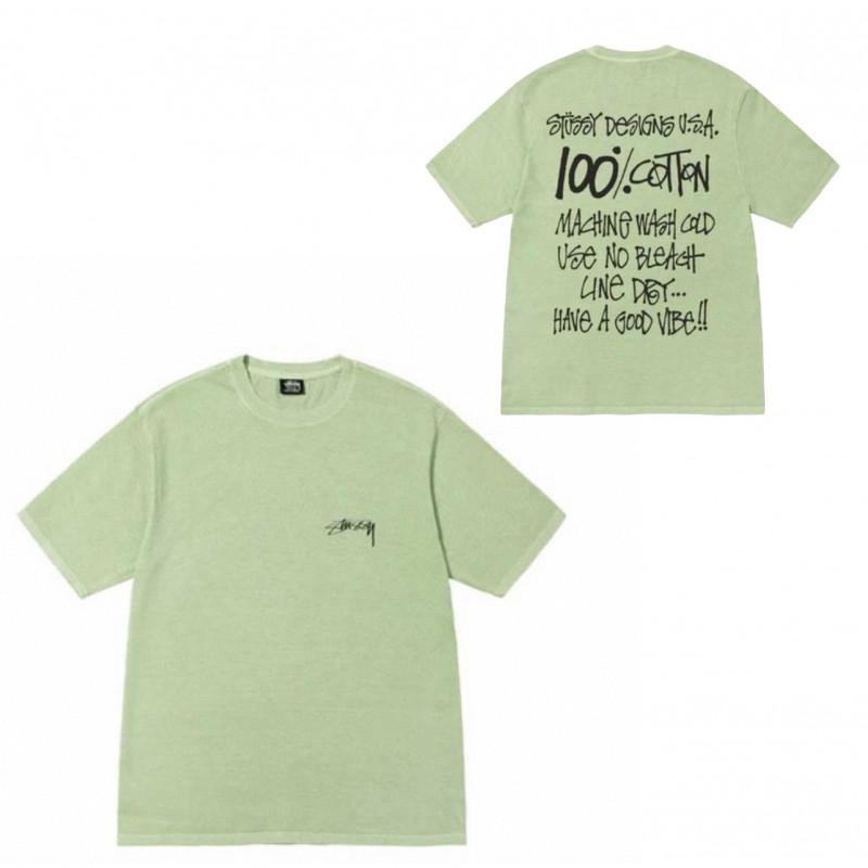 Short Sleeve T-Shirt Couples Street Style Letter Print Loose Fit Breathable Top