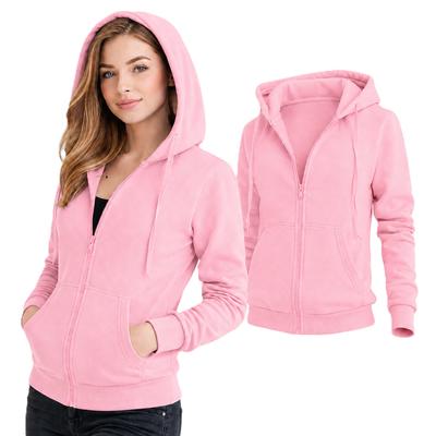 Women' Zip Hooded Sweatshirt - 68W03-20