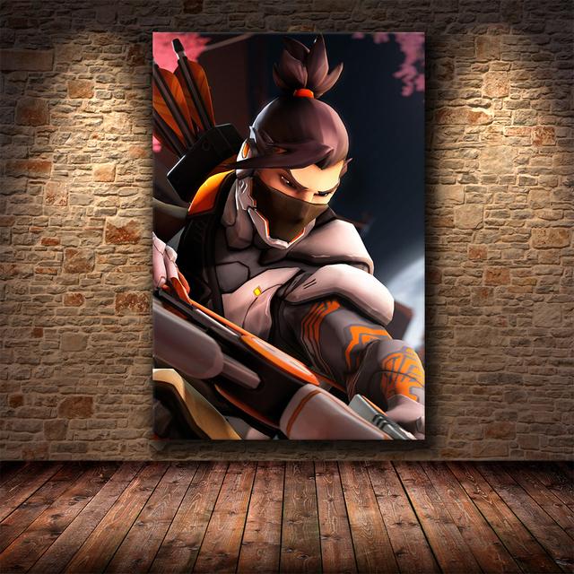 Overwatch Online Game Poster HD Canvas Painting Wall Art Modern Living Room Bedroom Boys Room Dormitory Game Room Cuadros Decor