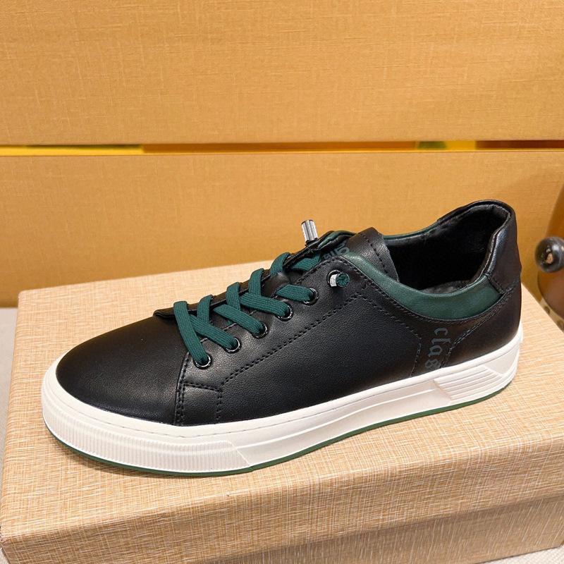 

New breathable summer little white board shoes sports casual shoes men s leather shoes one pedal trendy shoes Guangzhou shoes 44 чёрный