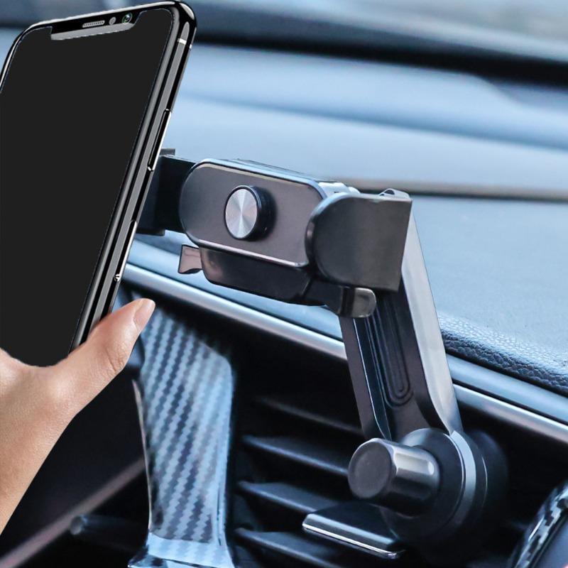 Universal Car Air Vent Mobile Phone Holder Navigation Bracket Multifunctional Automatic Clamping Stand Auto Interior Accessories