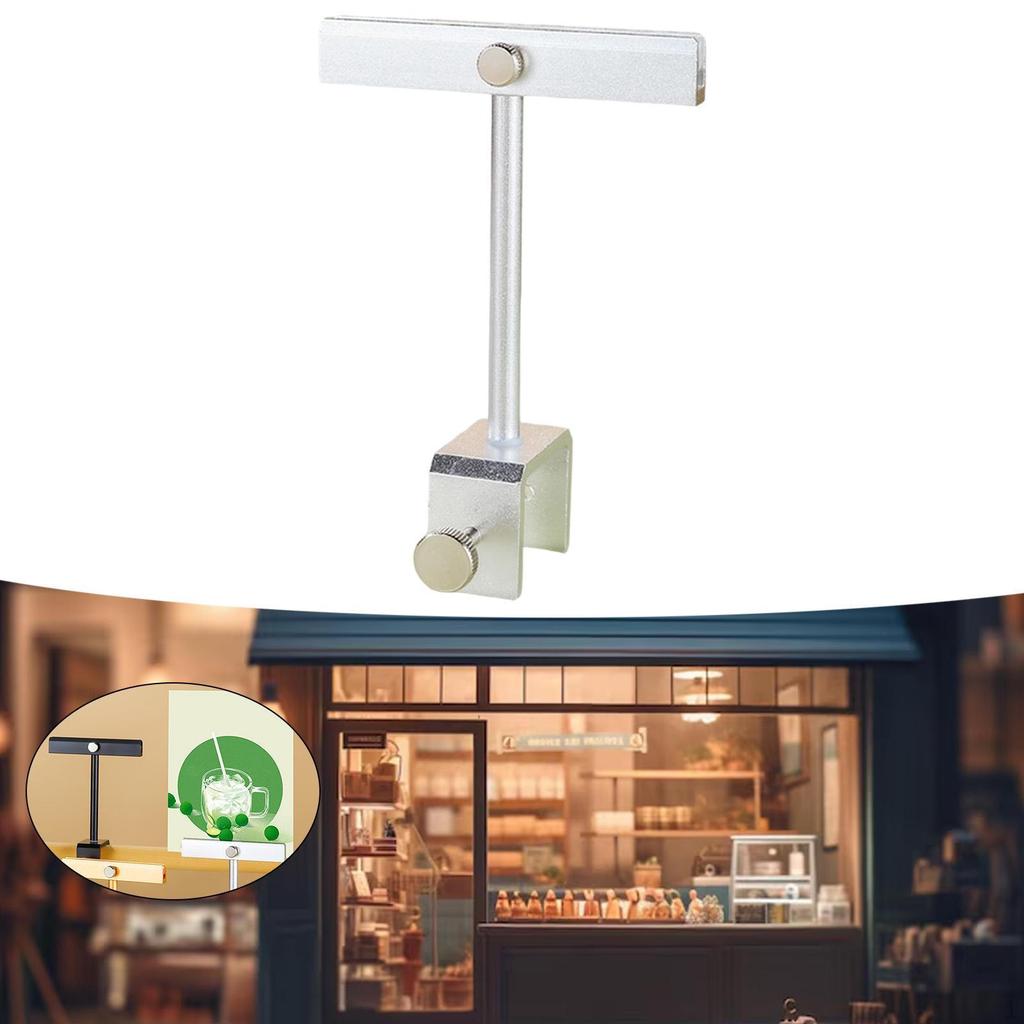 Aluminum Alloy Sign Holder Clip, Reusable, Versatile, Adjustable, for Stores, Retail