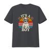 Retro Cool Baby Boy T Shirt Pregnancy Reveal for Moms Fun Its A Boy with Sunset Print Stylish Gender vintage Washed