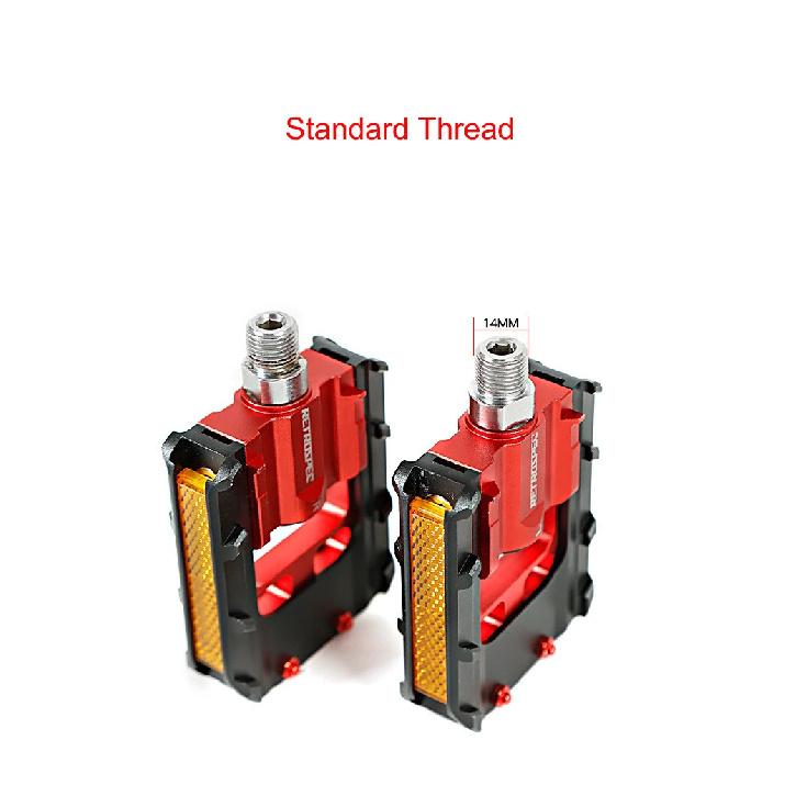 Folding Bike Pedals Foldable Pedal MTB Road Bike Road Bike Anti-Skid Reflective Sealed Bearing Cr-Mo Universal Pedals 9/16