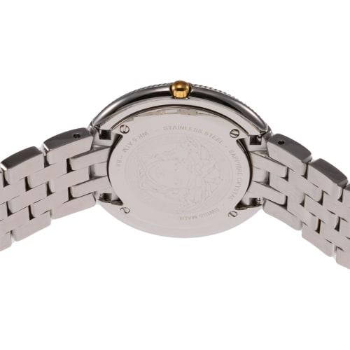 Versace New Thea Watch, Silver Dial, Stainless Steel, Sapphire Crystal, Quartz Movement, 33.5mm, Swiss Made, Wristwatch, VE2CA0623