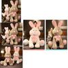 Cute Giant Plush Bunny Doll Soft Long Fur Stuffed Toy For Girls Cozy Sleep Pillow