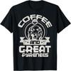 Coffee And Great Pyrenees Coffee Drinking Dog Owner Lover T-Shirt