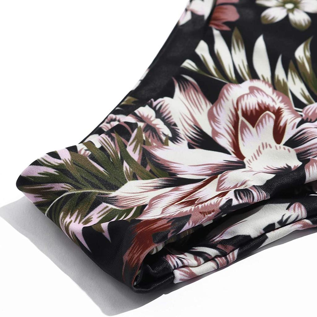 Women's Printing Padded Push Up 2 Piece Bikini Hollow Out Swimsuits Beachweart