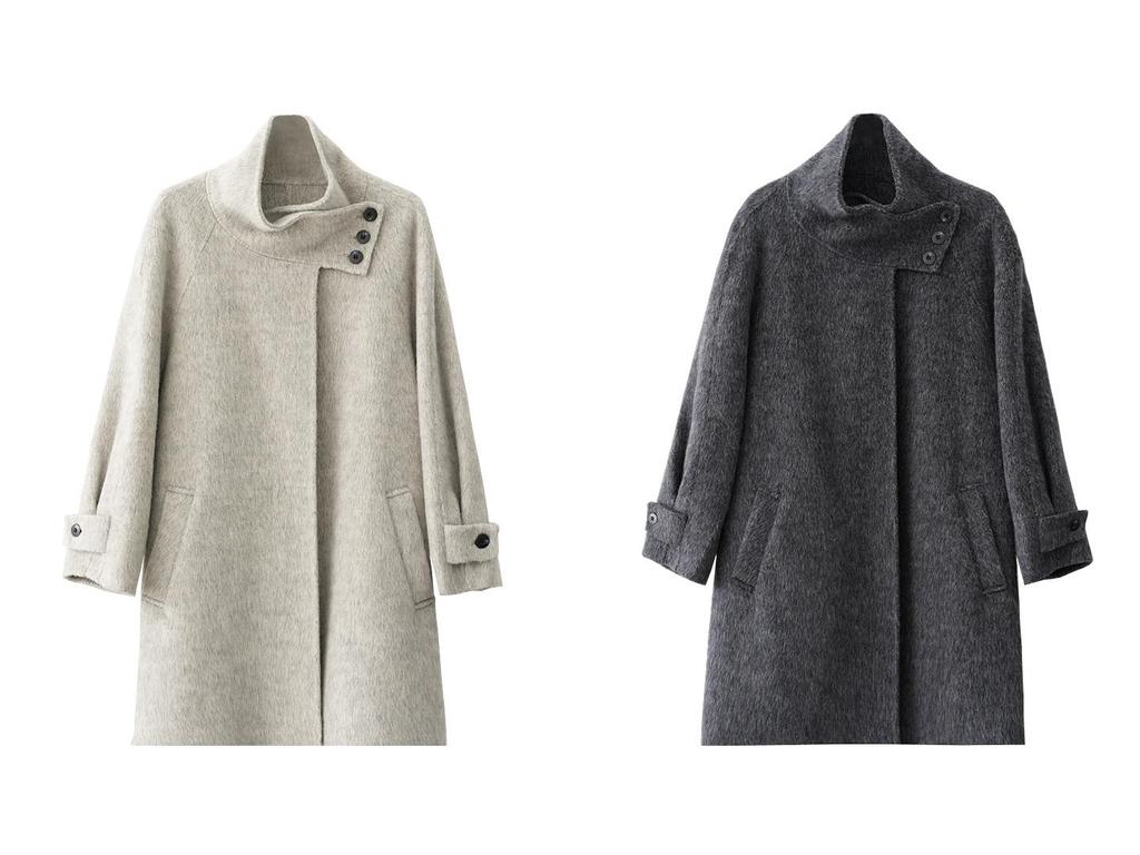 SRYS AME Women's Elegant Mid-Length Stand-Up Collar Wool Coat – Autumn/Winter