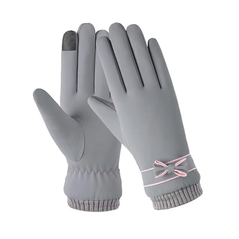 

Winter Y2K Women Touchscreen Gloves New Warmer Thermal Fleece Lined Full Finger Mittens Waterproof Motorbike Glove