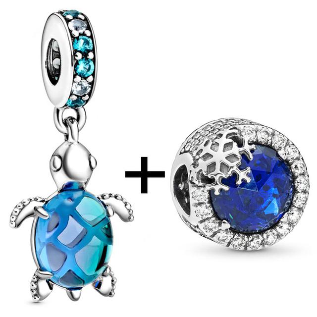 2 teile/los Schildkröte Octopus Vogel Charme Perlen Anhänger Passt Original Diy Armbänder Halsketten Für Frauen Männer Schmuck Geschenk Sonderangebot