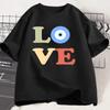 Retro Evil Eye Graphic Tee Harajuku Y2k Aesthetic Tshirt Boho Style Casual Oneck Short Sleeve Loose Summer Tops