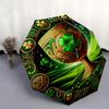 Four-Leaf Clover Ornament: Luck in Every DetailUmbrella, Portable 3-Fold Compact Umbrella for Men & Women Gift