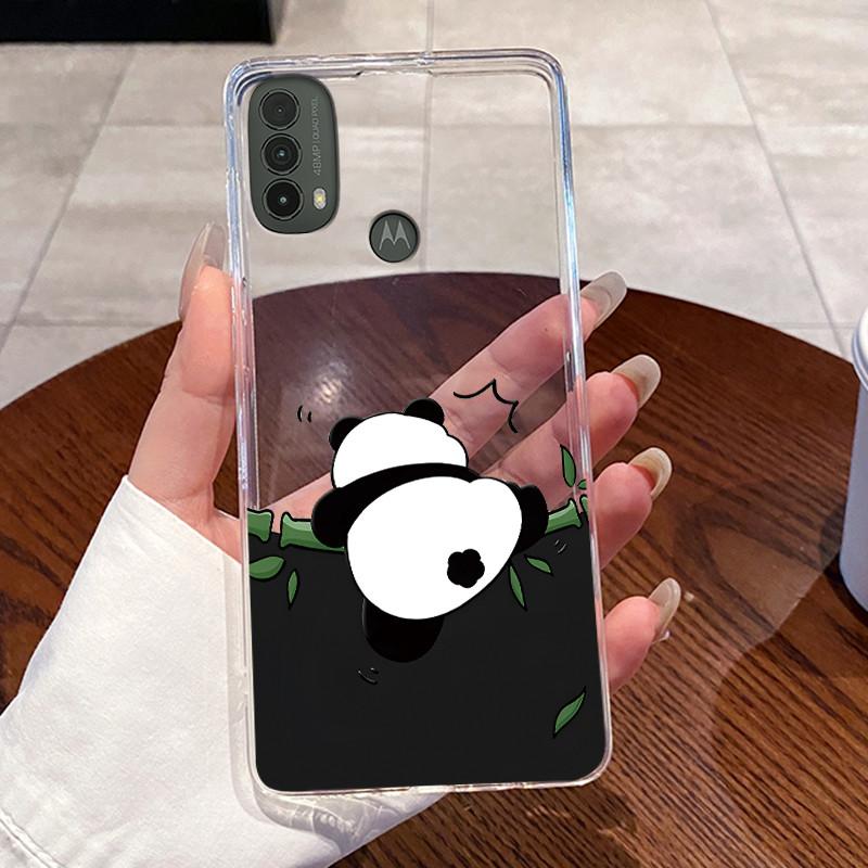 For Motorola Moto E40 / Moto E30 / Moto E20 Case Clear Silicone Jelly Soft TPU Back Cover Cute Rabbit Cat Dinasaur Phone Cases