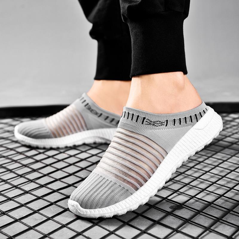 Summer Women’s Loafers Sandals Slip on Slippers Casual Shoes Cloth Couple Shoes for Men Plus Size Lightweight 36-45