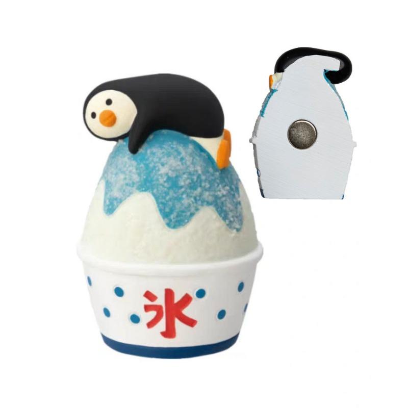 Japanese cat refrigerator sticker, grocery zakka cute bread coffee shop decoration gift miniature resin ornament