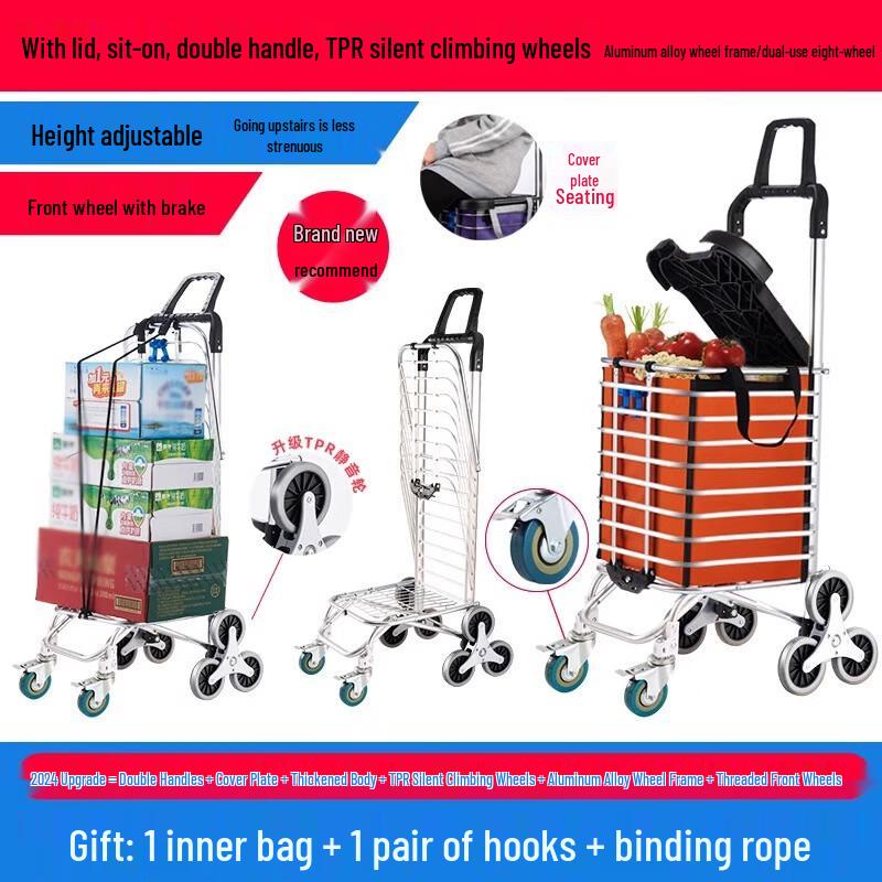 TANCHUAN Portable Foldable Shopping & Utility Cart