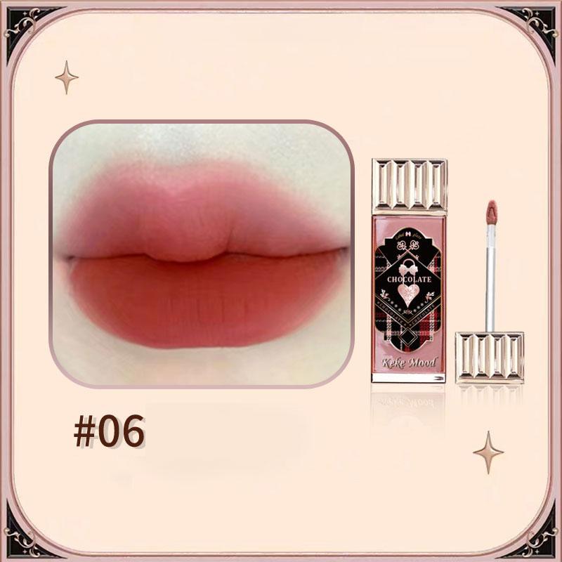 Flower Velvet Matte Lip Gloss Know Sexy Powder Mist Lip Mud Waterproof Lasting Liquid Blush Brown Lipstick Cosmetics Makeup