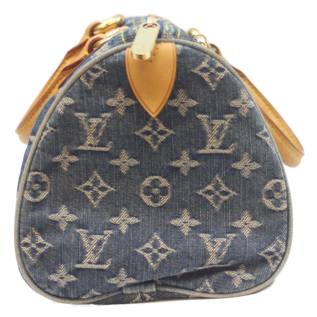 LOUIS VUITTON 05 M95019 05 Monogram Denim Neo Speedy Handbag blueUsed