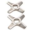 2Pcs Fleischwolf Klingen Universal Edelstahl Messer Cutter Ersatz für Mühlen