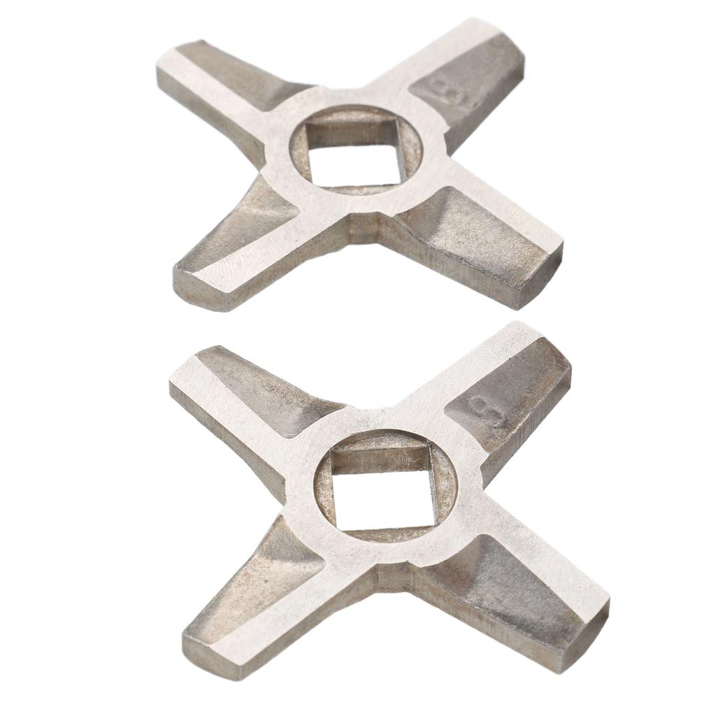 2Pcs Fleischwolf Klingen Universal Edelstahl Messer Cutter Ersatz für Mühlen