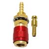 1set Red+Yellow+Blue Water Cooled&Gas Adapter Quick Connector Fitting For TIG Welding Torch Welding Torch Quick Connector