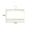 Clothes Drying Hanger with Clips ,Underwear Hanger, Windproof Laundry Rack, Sock Rack