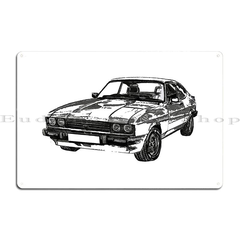 

1984 Opel Manta 400 B Metal Plaque Poster Plates Party Wall pub create Manta 400 Old Classic Car Tin sign Poster 40x30cm