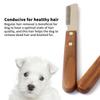 Haustier Entfilzungsbürste Edelstahl Holzgriff Stripping Slicer Haarentferner Tragbar Haustiere Fellpflege Schönheitszubehör