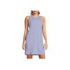 Under Armour Fish Pro Soft Comfortable Breathable Solid Color Fitted Midi Sleeveless Dress Women Dresses Light-Blue Purple 1386054-539