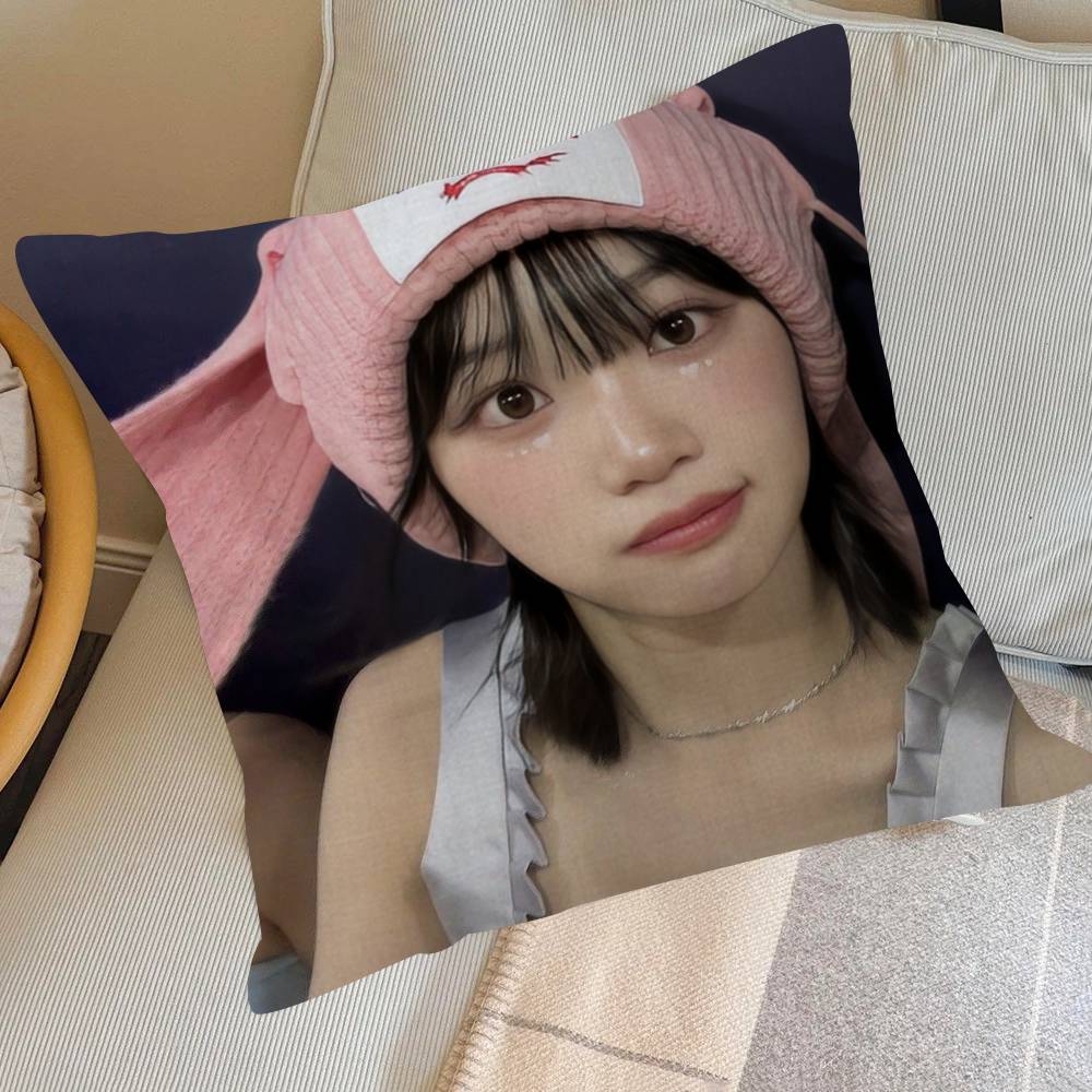 Singer C-Chaewon L-LesserafimS-S   Pillow Gifts Home Office Furnishings Bedroom Sofa Car Cushion Cover case 45x45cm