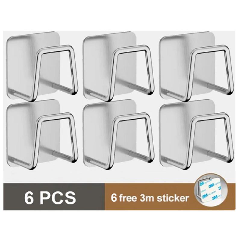Kitchen Sponge Rack Stainless Steel Rack Sponge Drainage and Drying Rack Self-adhesive Storage Rack Kitchen Organizer