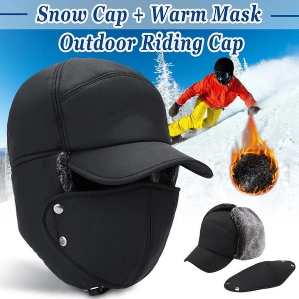 1PC Nuovo Inverno Uomo e Donna Berretto da Baseball Esterno Casual Antivento Spesso Caldo Cappello Wild Bike Lei Feng Cappelli