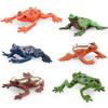 Simulation Pond Tree Lotus Leaf Frog Model Micro Scene Frog Fish Pond Accessories Set Ornament Toy