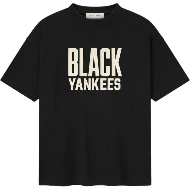 Fear of God Essentials Yankees Tee Black Men Tops 125NL254554F M