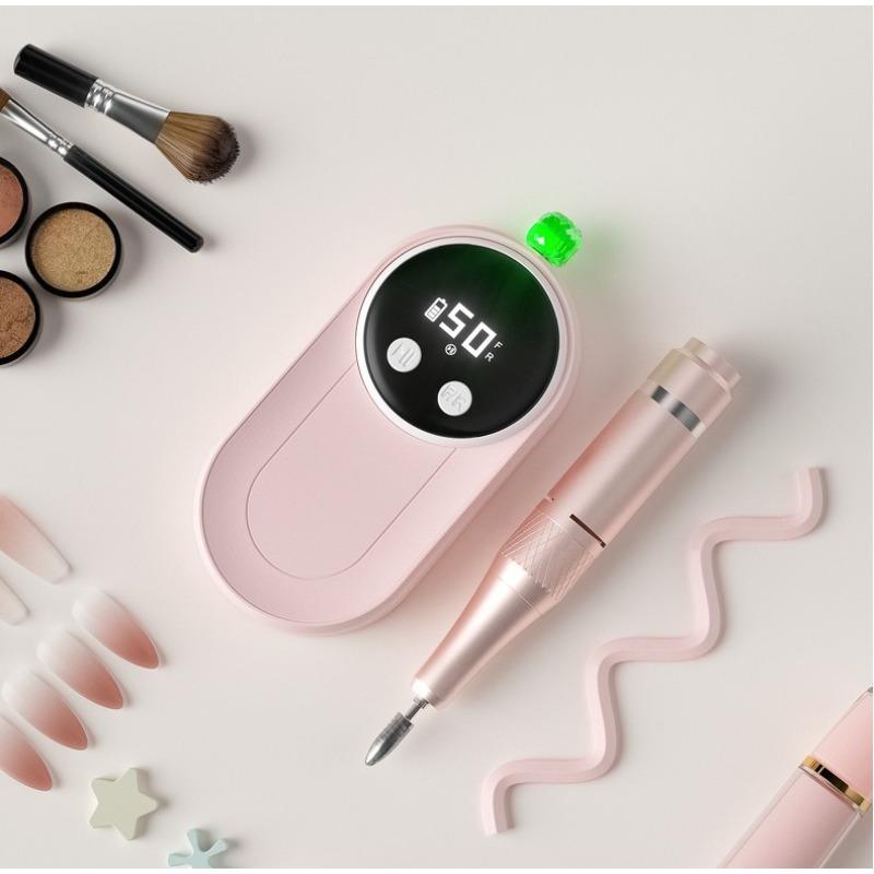 50000RPM Professional Nail Drill Rechargeable Cordless Electric Nail Kit with Bits Portable Manicure Pedicure for Acrylic Gel