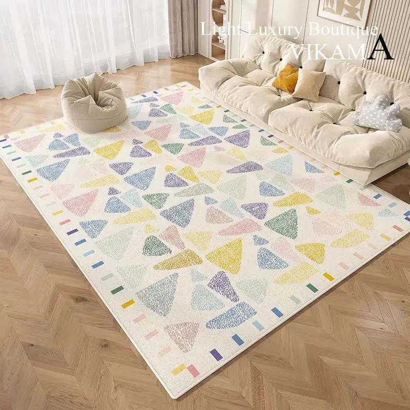 Upgraded Material Children's Cartoon Carpet Home Living Room Bedroom Bedside Blanket Baby Play Reading Area Climbing Mat