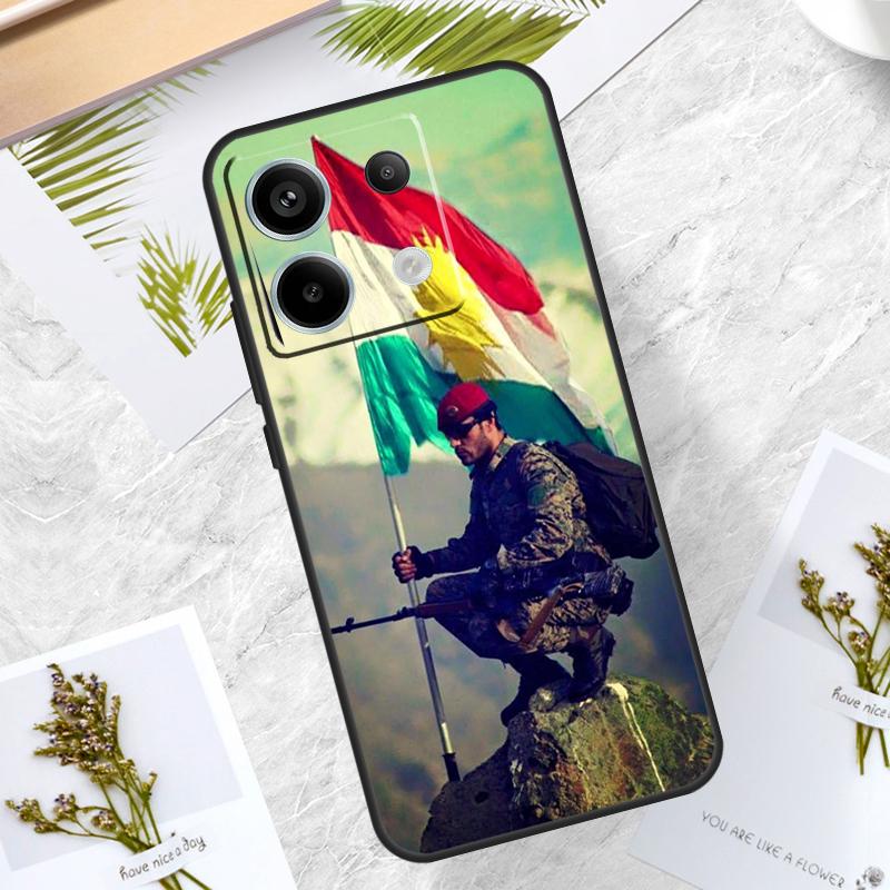 Kurdistan Flag Case For Redmi Note 12 9 10 11 13 Pro Plus 9S 10S 11S 12S Cover For Redmi 12 10C 12C 13C