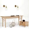Nordic Modern Copper LED Wall Lamp Bedroom Bathroom Mirror Light Glass Ball Edison Retro Wall Lights Sconces