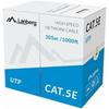 Síťový kabel - LANBERG - UTP Cat.5E - 305m - Žlutý - Vysoká rychlost přenosu