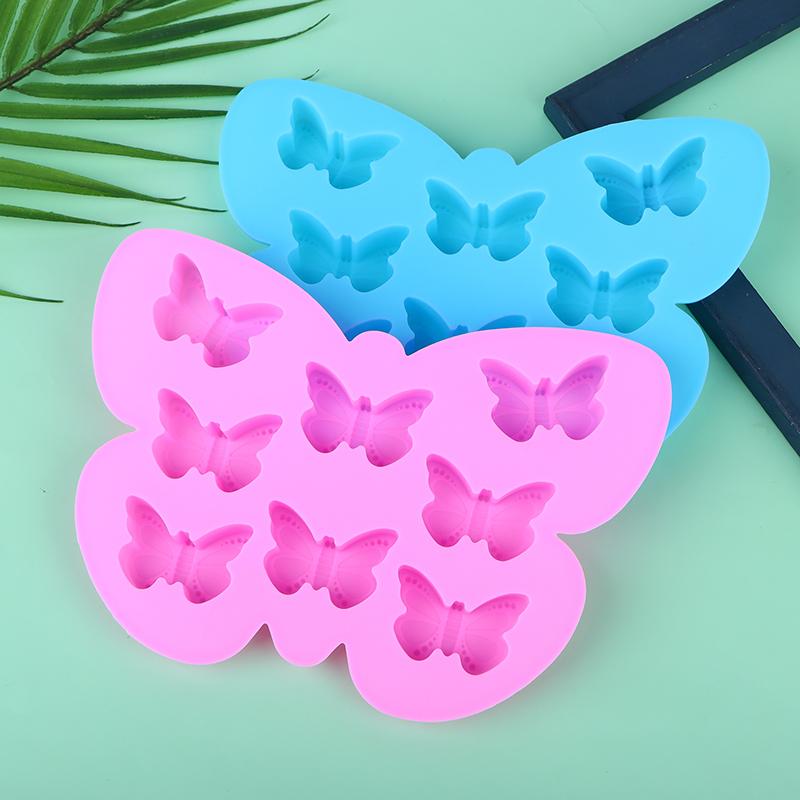 1Pc Butterfly Ice Cube Tray Jello Silicone Mold Diy Soap Making Bath Wax Melts Maker Kitchen Cake Decor Supplies