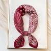 Foulard Quadrato in Seta a Pois di Lusso Fasce per Capelli Hijab da Donna Foulard da Collo Sciarpa di Raso Femminile Fascia per Capelli Wraps alla Moda Bandana