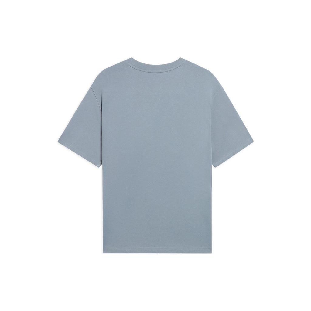 Lining Σειρά Αθλητικού Τρόπου Ζωής Μονόχρωμο Casual Κοντομάνικο T-Shirt Ανδρικά Τοπ Γκρι AHSS765-4